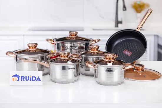 Cookware Pot Frying Set Aluminum Sets Cooking Stainless Steel Fry Kitchen Ceramic and Grill Electric Egg Pizza Ss Non Stick Pan