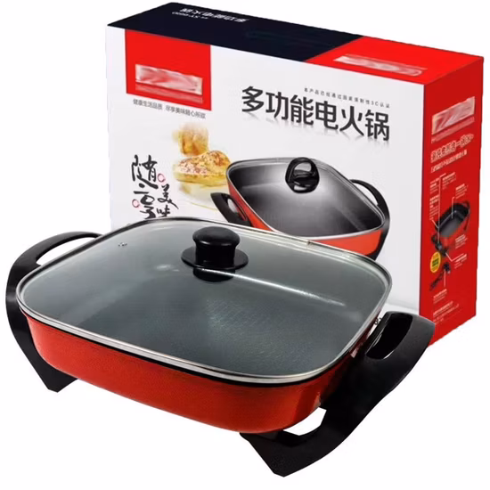 Multifunction Electric Non Stick Multi Frying Pan Multi Function Electric Fry Pan Multifunctional Frying Pan Square Hot Pan Electric Heating Pan Electric Pans